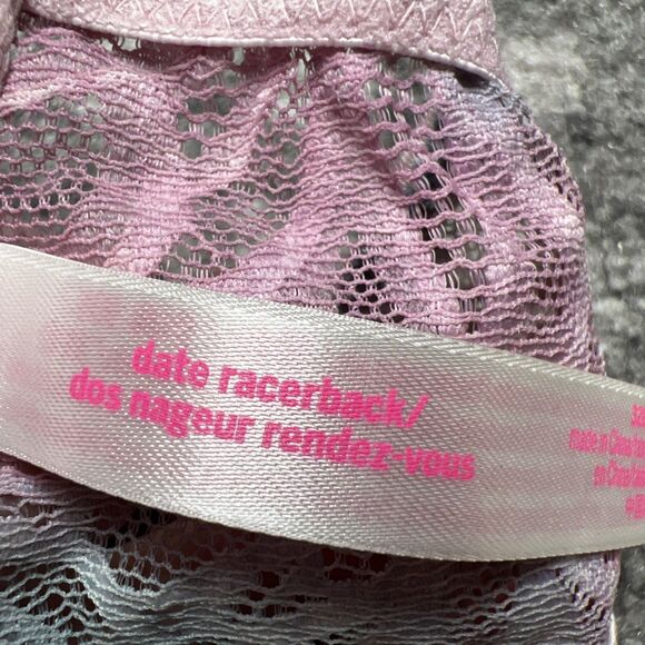 Victorias Secret PINK Front Close Date Racerback Bra Pastel Ombré 32B Lace - Picture 5 of 5